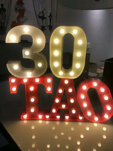 Luminária Decoração Letras e Números de Led Frete Grátis