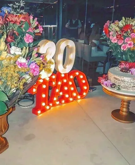 Luminária Decoração Letras e Números de Led Frete Grátis