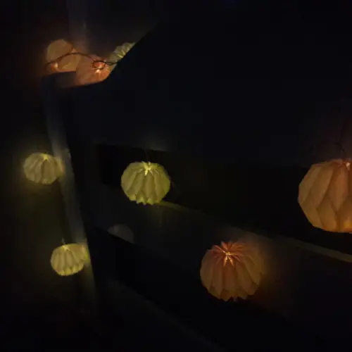 Luminária Decorativa Cordaõ de Luz 10 Bolas Natalinas