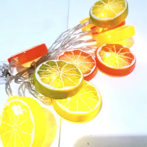 Luminária Decorativa LIMÃO Cordaõ de Luz Led