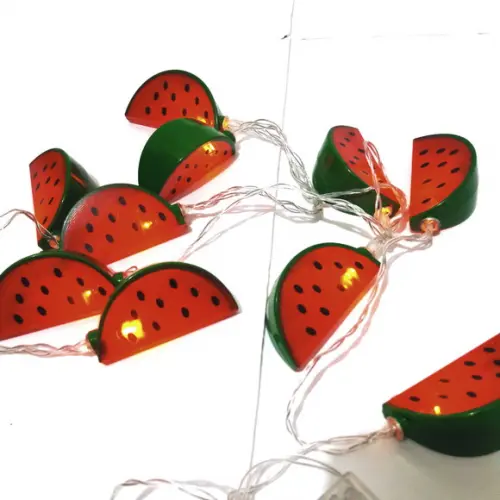 Luminária Decorativa MELANCIA Cordaõ de Luz Led