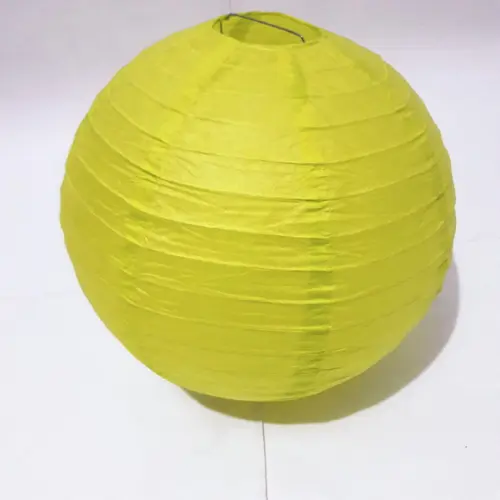 Luminária Japonesa Decoração Amarela