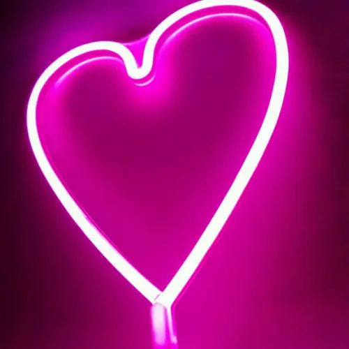 Luminária Neon Coracão Led Frete Grátis - Novidade
