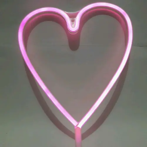 Luminária Neon Coracão Led Frete Grátis - Novidade