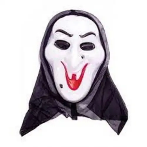 Mascara de Bruxa Fantasia de Carnaval Hallowen Festas Capuz