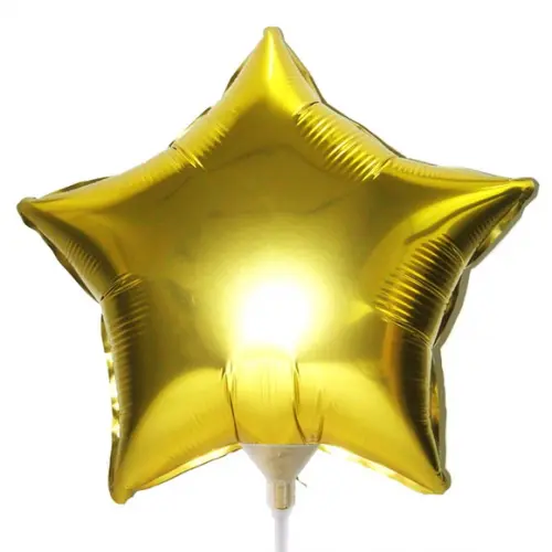 MINI BALÃO ESTRELA DOURADO 20X20 CM