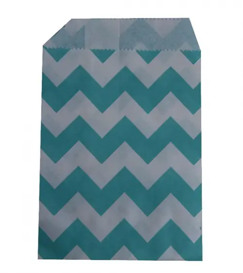 SACO PAPEL CHEVRON PINK 100 UNIDADES