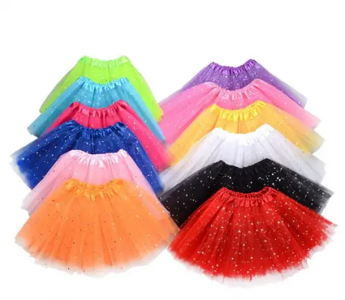 Saia de Tule Carnaval 40 cm c/ Brilho Fantasia Carnaval