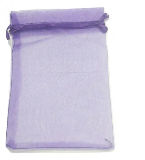 SAQUINHO DE ORGANZA AZUL 14X9 CM - 50 unidades