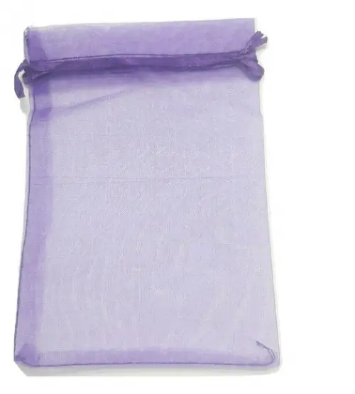Saquinho de Organza Azul Lembrancinha 14X9cm 50 unidades
