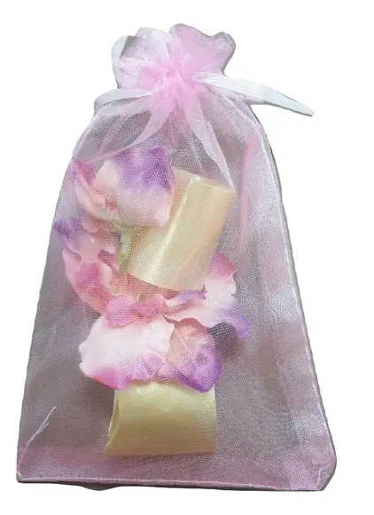 SAQUINHO DE ORGANZA BRANCO 14X9 CM - 50 unidades