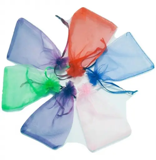 Saquinhos de Organza Várias Cores 14x9 cm - PROMOÇÃO