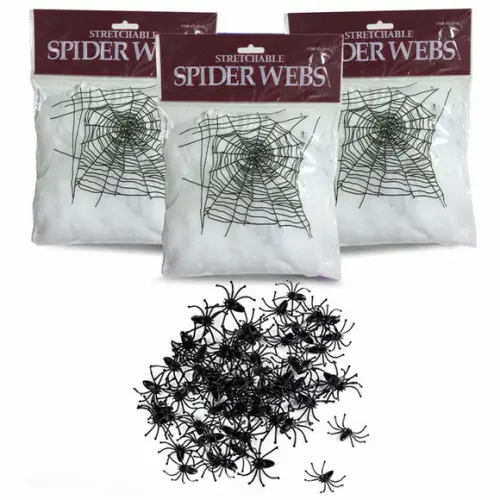 Teia De Aranha Artificial Decorativa Festas Halloween 3m