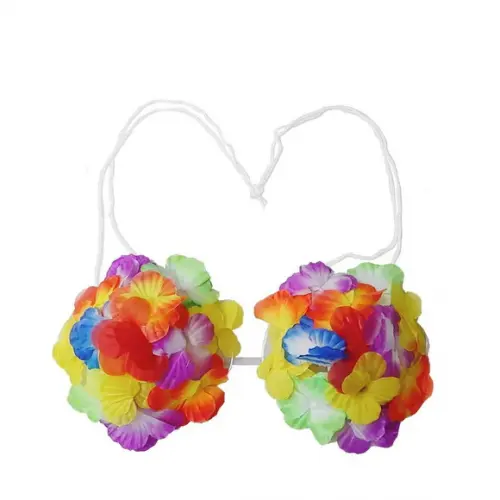 Top Havaiano c/ Bojo Florida Sutiã Adulto Fantasia Carnaval