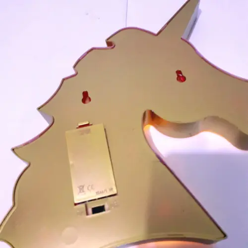 UNICÓRNIO Luminária de LED Decoração Unicórnio Dourado