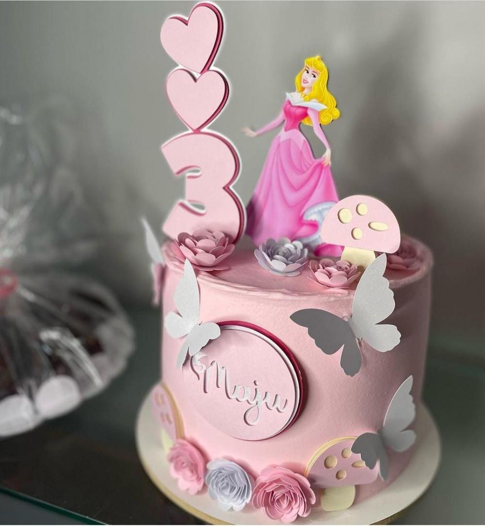 Arquivo de Corte Topo de Bolo - A bela adormecida