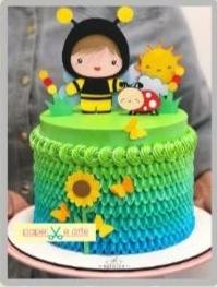 Arquivo de Corte Topo de Bolo - Abelhinha