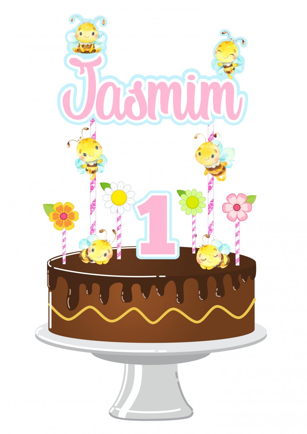 Arquivo de Corte Topo de Bolo - Abelhinha