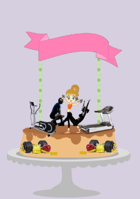 Arquivo de Corte Topo de Bolo - Academia