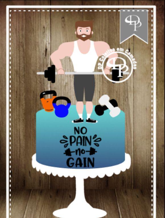 Arquivo de Corte Topo de Bolo - Academia