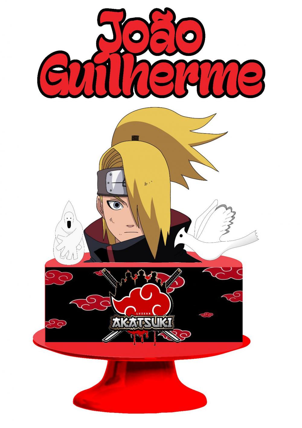 Arquivo de Corte Topo de Bolo - AKATSUKI