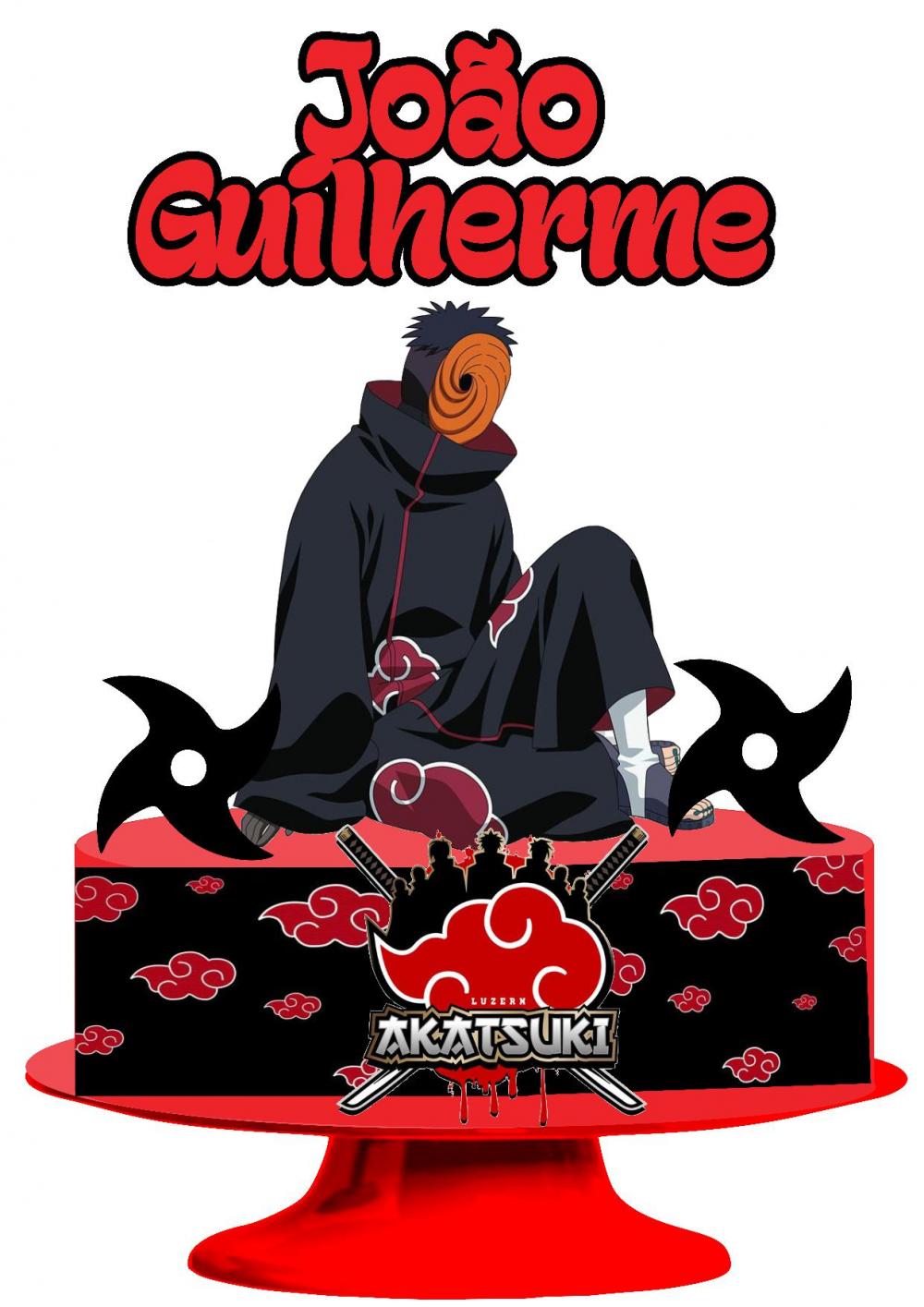 Arquivo de Corte Topo de Bolo - AKATSUKI