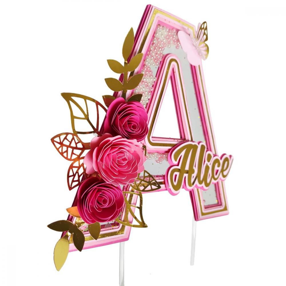 Arquivo de Corte Topo de Bolo - Alfabeto