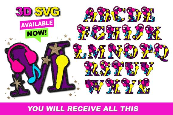 Arquivo de Corte Topo de Bolo - Alfabeto