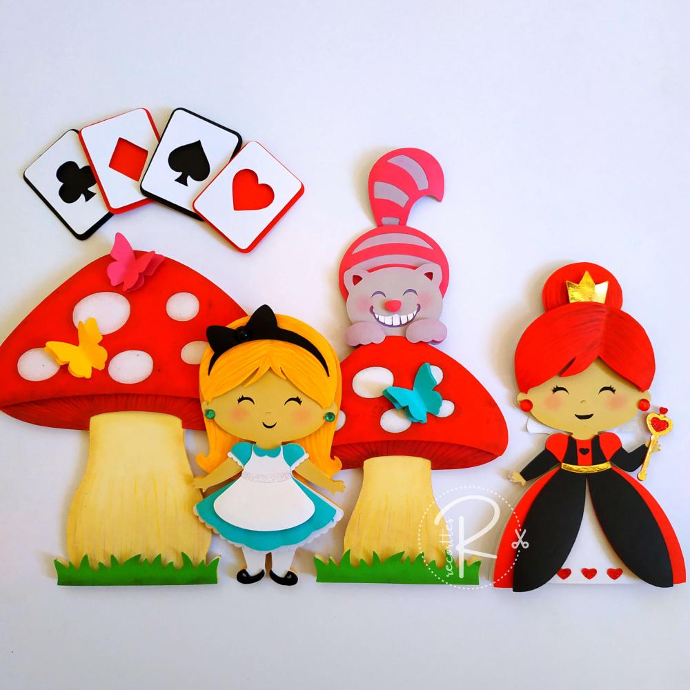 Arquivo de Corte Topo de Bolo - Alice