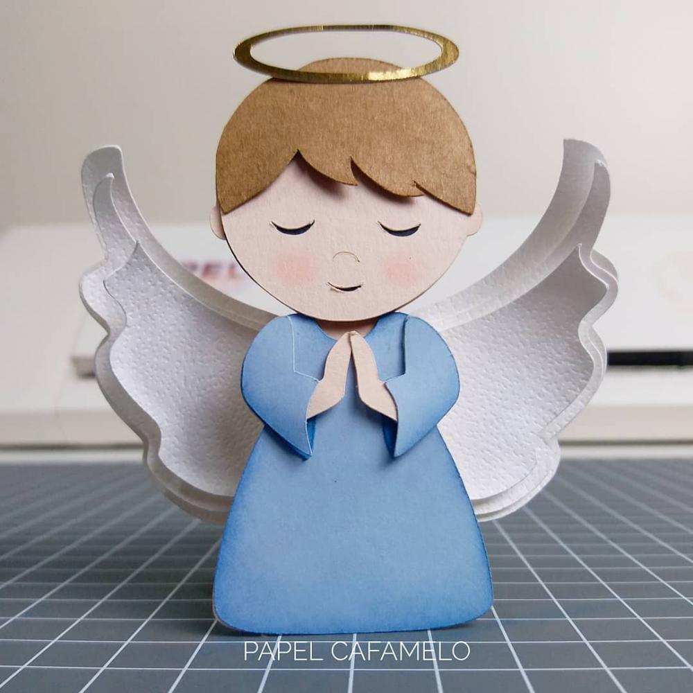 Arquivo de Corte Topo de Bolo - Anjinho