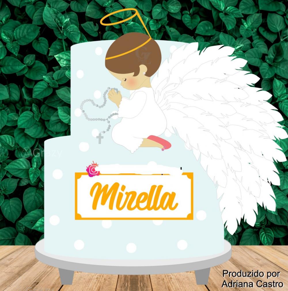 Arquivo de Corte Topo de Bolo - Anjinho