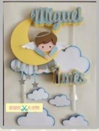 Arquivo de Corte Topo de Bolo - Anjinho