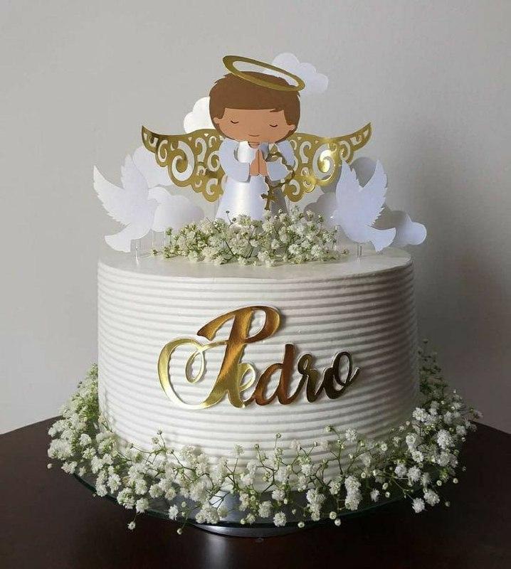 Arquivo de Corte Topo de Bolo - Anjinho