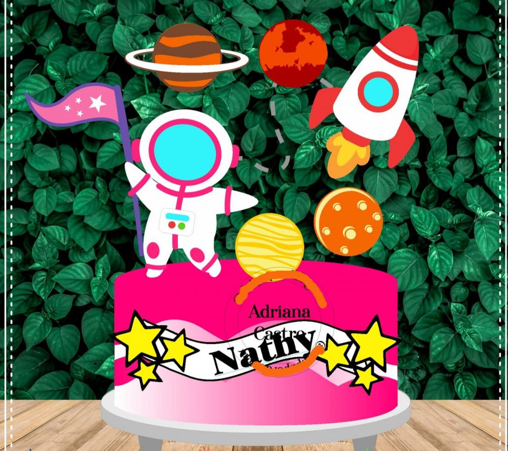 Arquivo de Corte Topo de Bolo - Astronauta