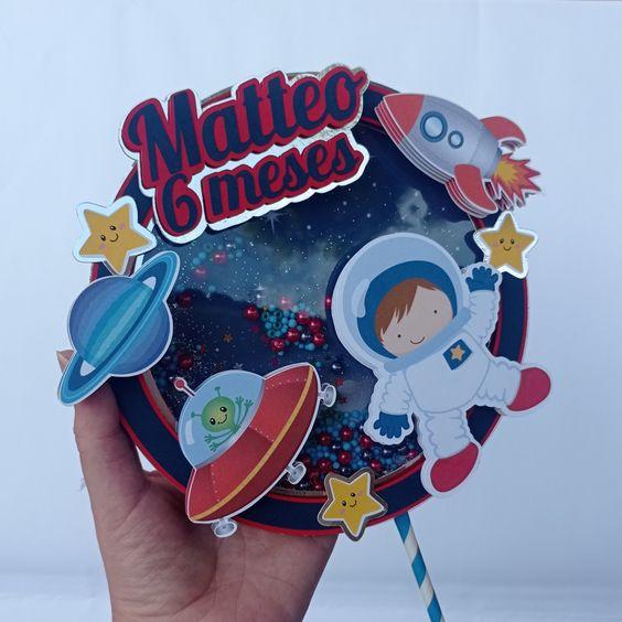 Arquivo de Corte Topo de Bolo - Astronauta