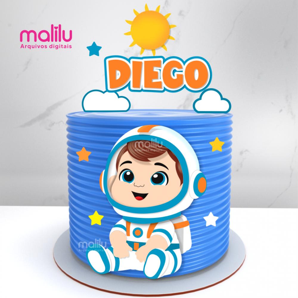 Arquivo de Corte Topo de Bolo - Astronauta