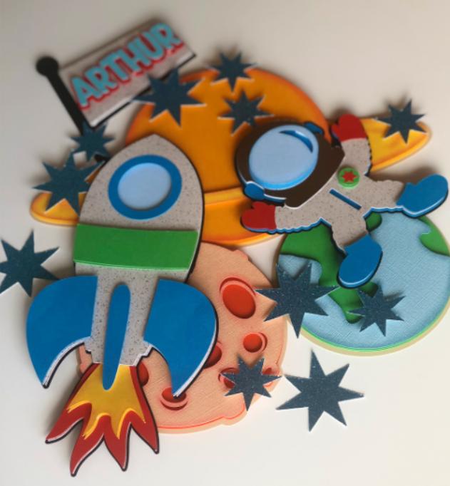 Arquivo de Corte Topo de Bolo - Astronauta