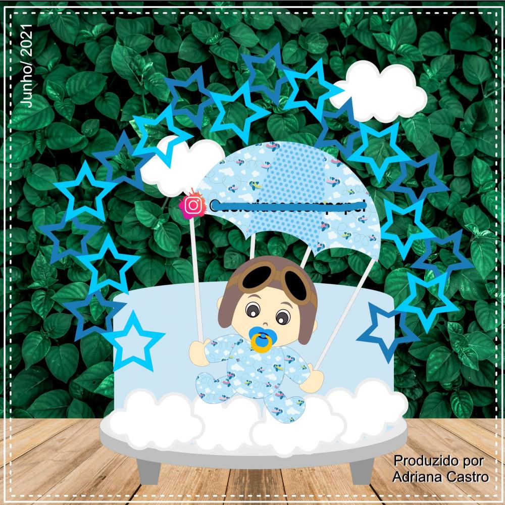 Arquivo de Corte Topo de Bolo - Aviador