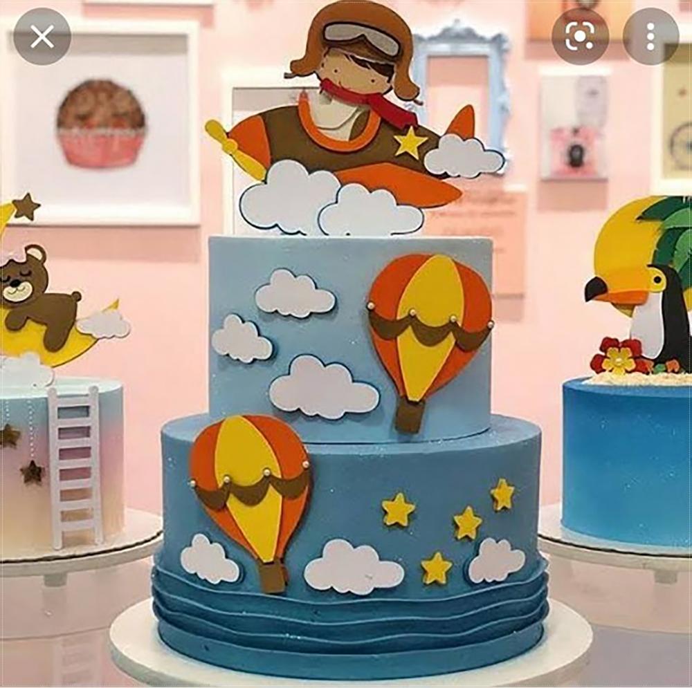 Arquivo de Corte Topo de Bolo - Aviador