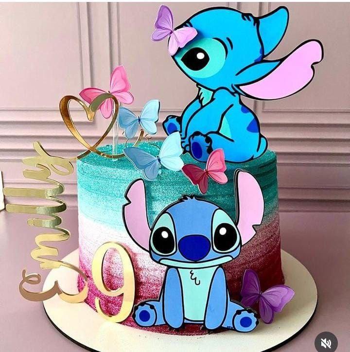 Arquivo de Corte Topo de Bolo - Lilo e Stich