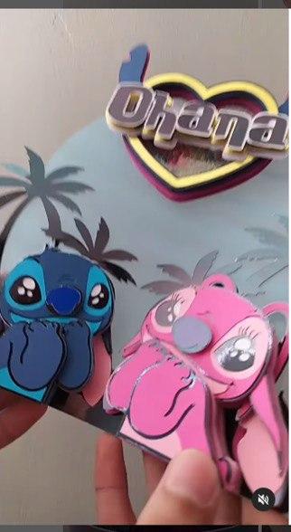 Arquivo de Corte Topo de Bolo - Lilo e Stich