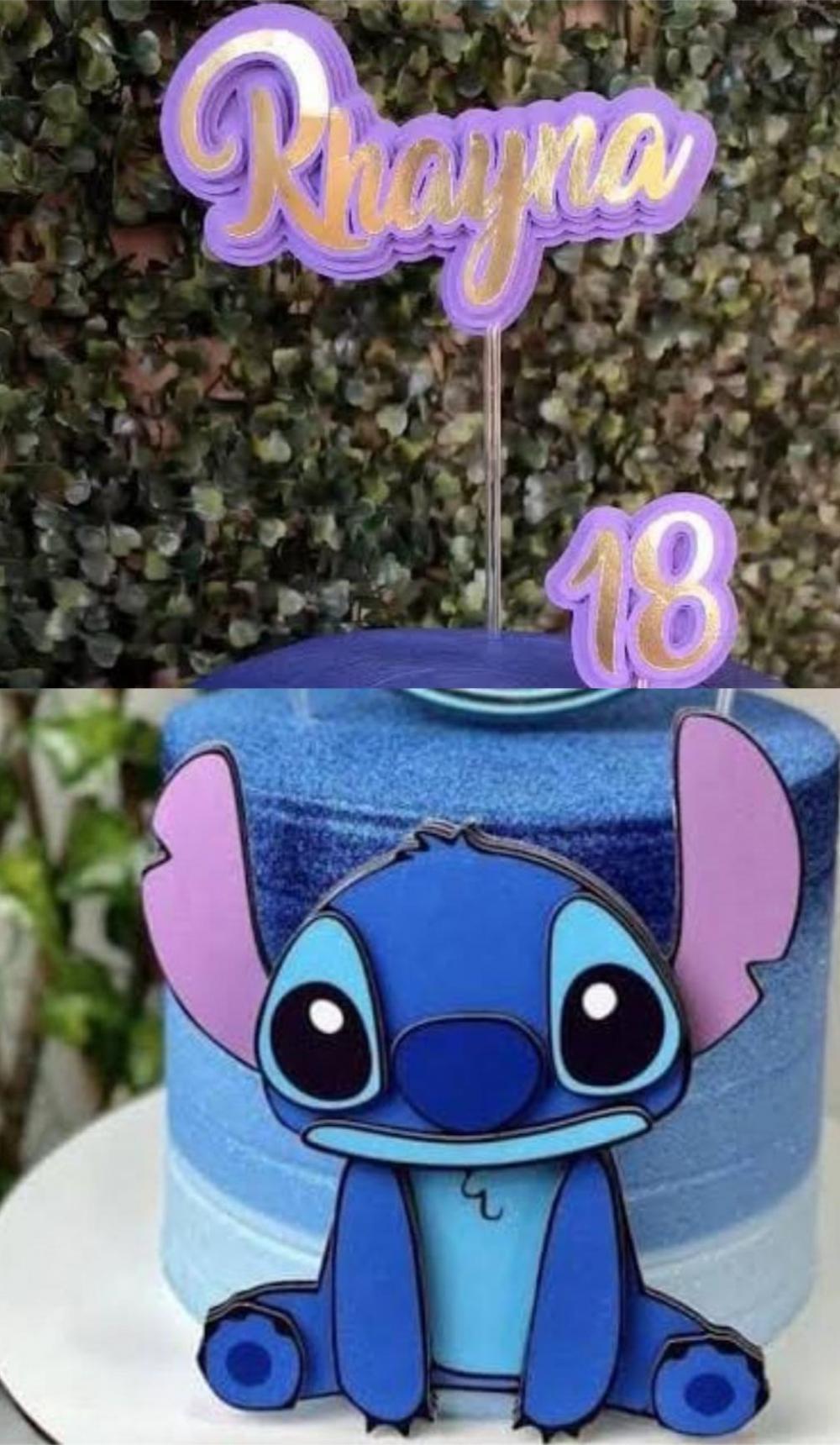 Arquivo de Corte Topo de Bolo - Lilo e Stich