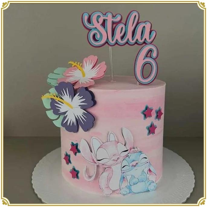 Arquivo de Corte Topo de Bolo - Lilo e Stich