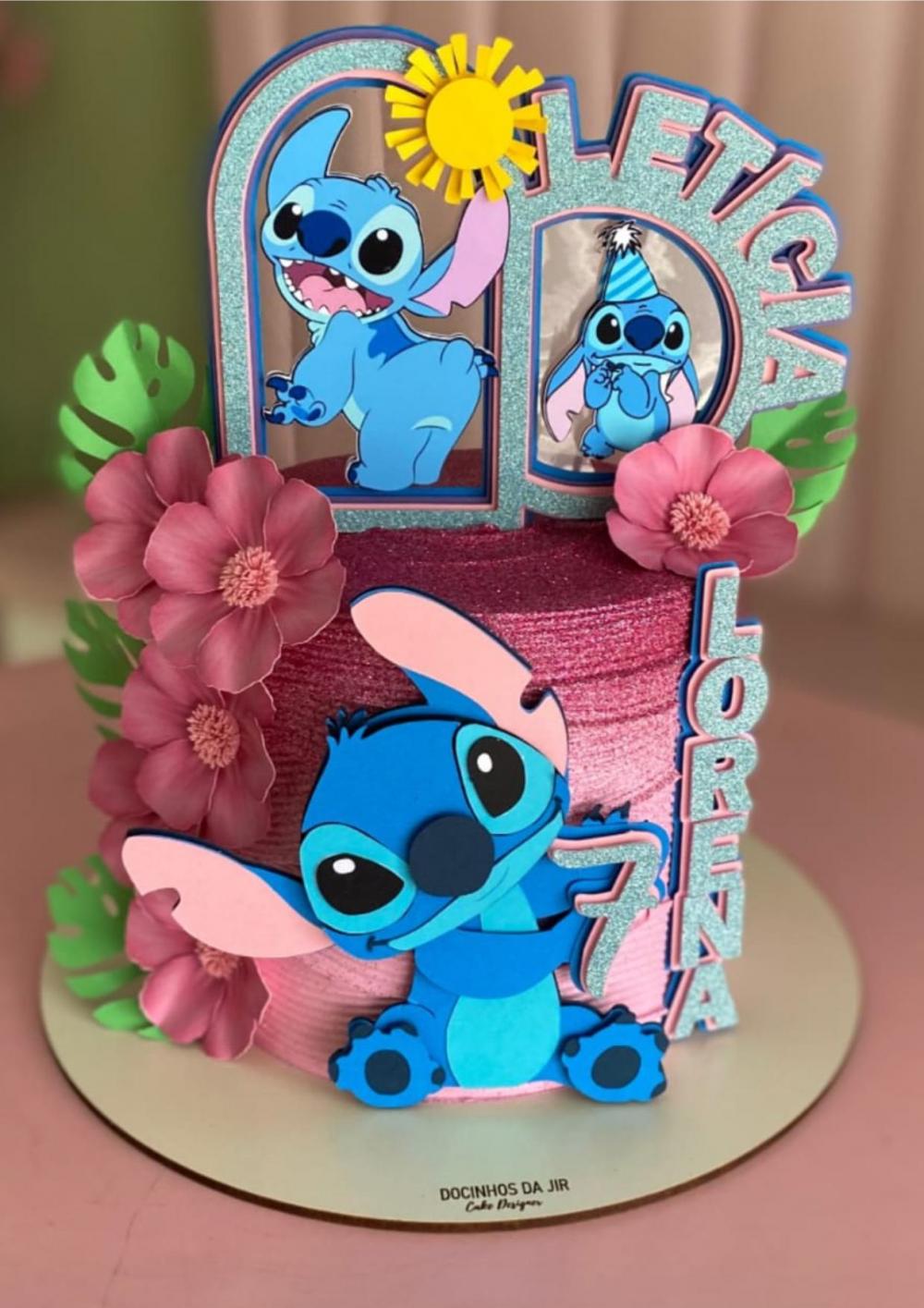 Arquivo de Corte Topo de Bolo - Lilo e Stich