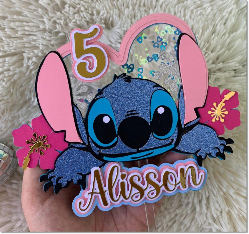 Arquivo de Corte Topo de Bolo - Lilo e Stich