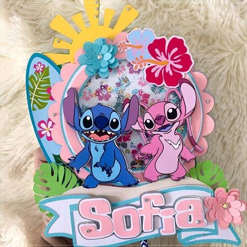 Arquivo de Corte Topo de Bolo - Lilo e Stich