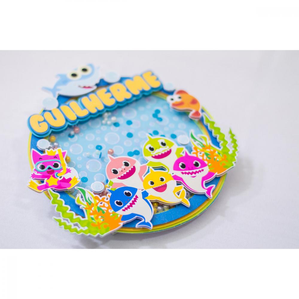 Arquivo de Corte Topo de Bolo - Baby Shark