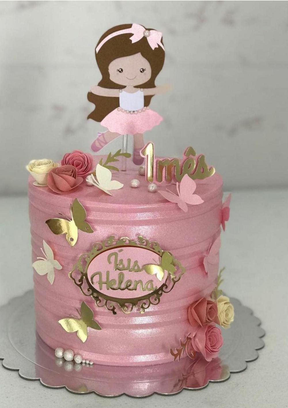 Arquivo de Corte Topo de Bolo - Bailarina