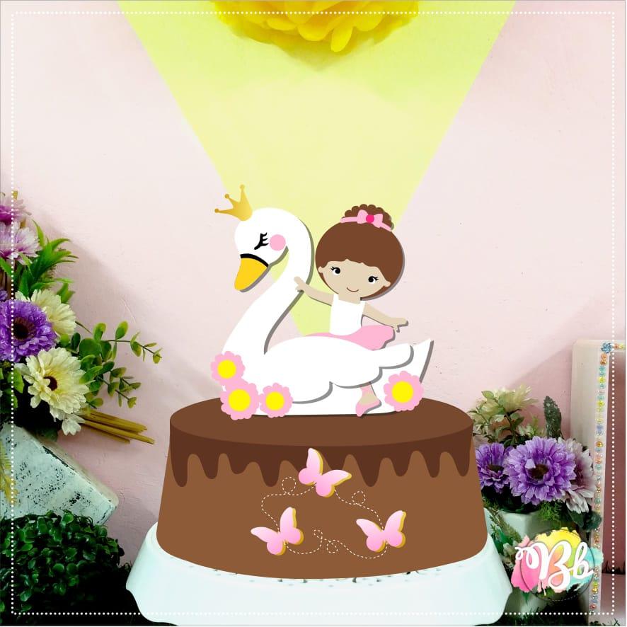 Arquivo de Corte Topo de Bolo - Bailarina