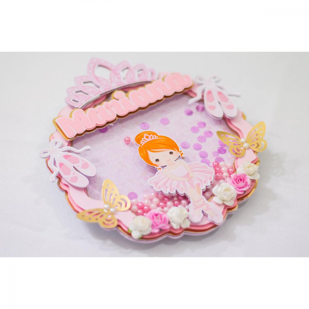 Arquivo de Corte Topo de Bolo - Bailarina